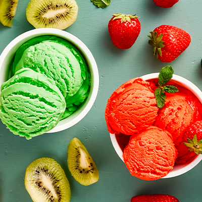 helado de frutas