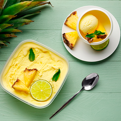 helado de piña colada